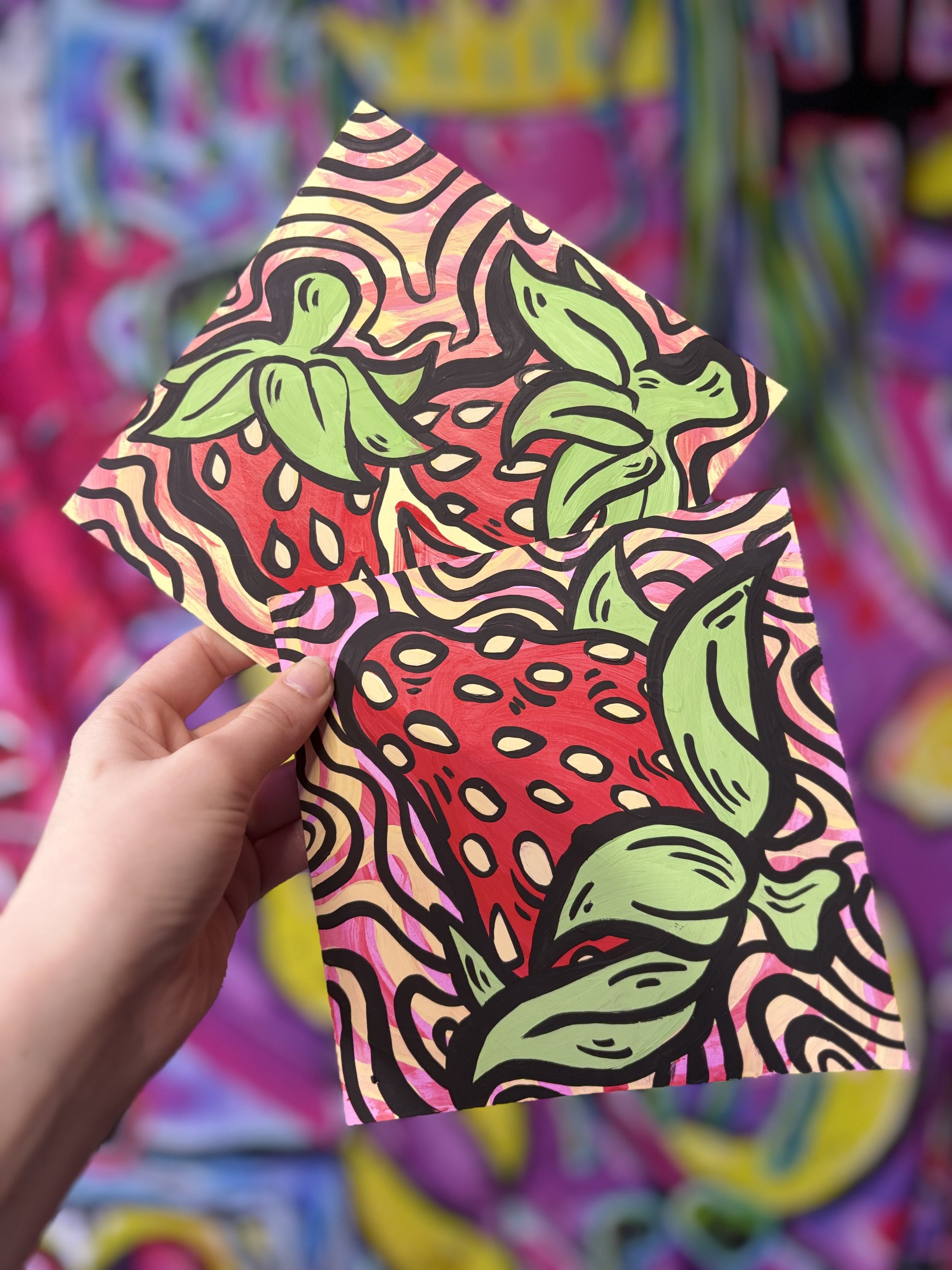 7x7’ strawberry Poster set