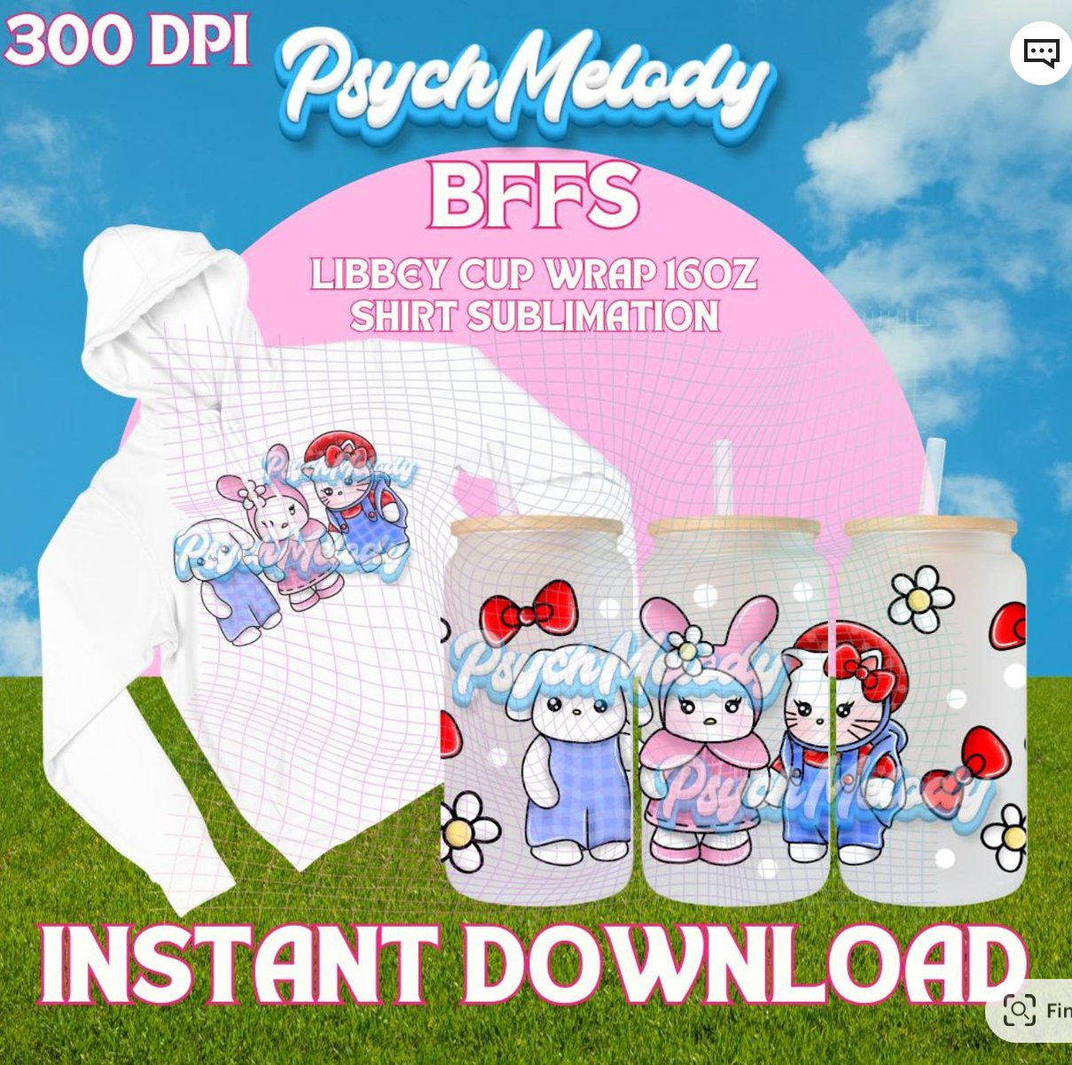 Hello Kitty Friends PNG Pack