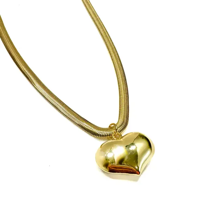 chunky bubble heart necklace.webp