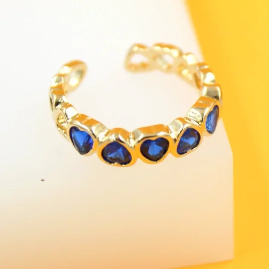 10mm Multi Heart Open Ring