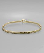 Reece- She Believed She Could Bracelet