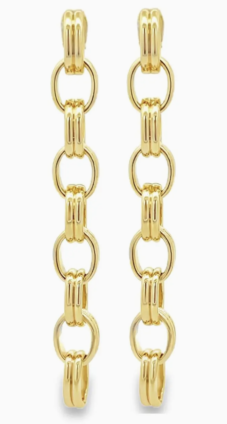 Link Chain Drop Earrings