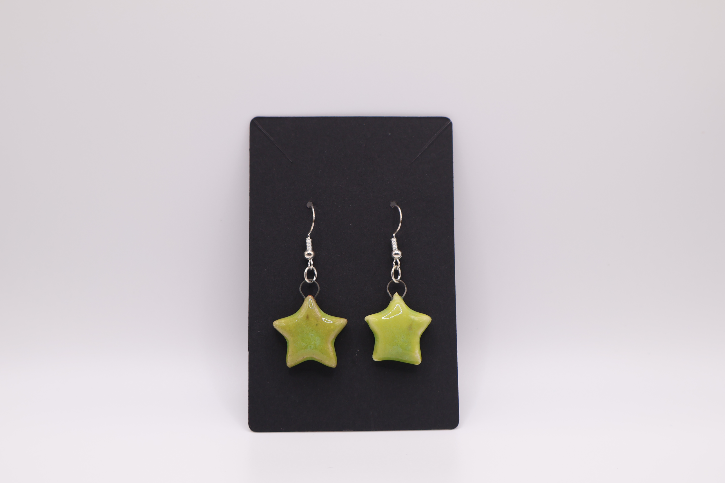 ceramic star earrings
