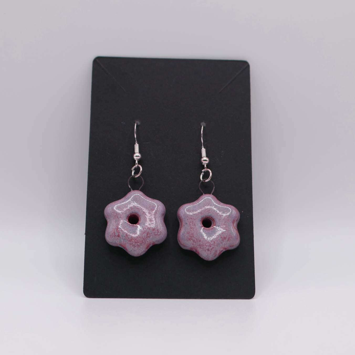 ceramic flower earrings