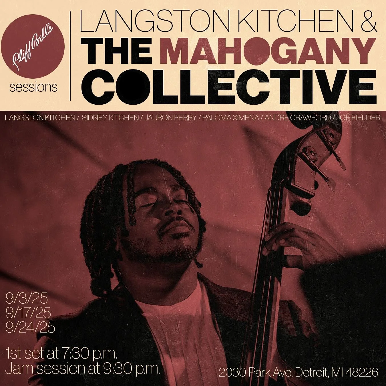 Detroit!!!
I&rsquo;m beyond thrilled to be back at @cliffbells with my group next month. I&rsquo;ll be playing a set of some new arrangements and compositions as well as hosting the jam session during the second set. Joining me will be @sidkitmusic, 
