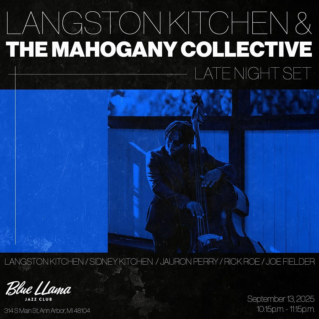I&rsquo;m super excited to announce that I will be bringing my band to @bluellamajazzclub on September 13th for the late-night set! There will be new arrangements and compositions by me as well as my brother @sidkitmusic. Also with us will be @jpsoul