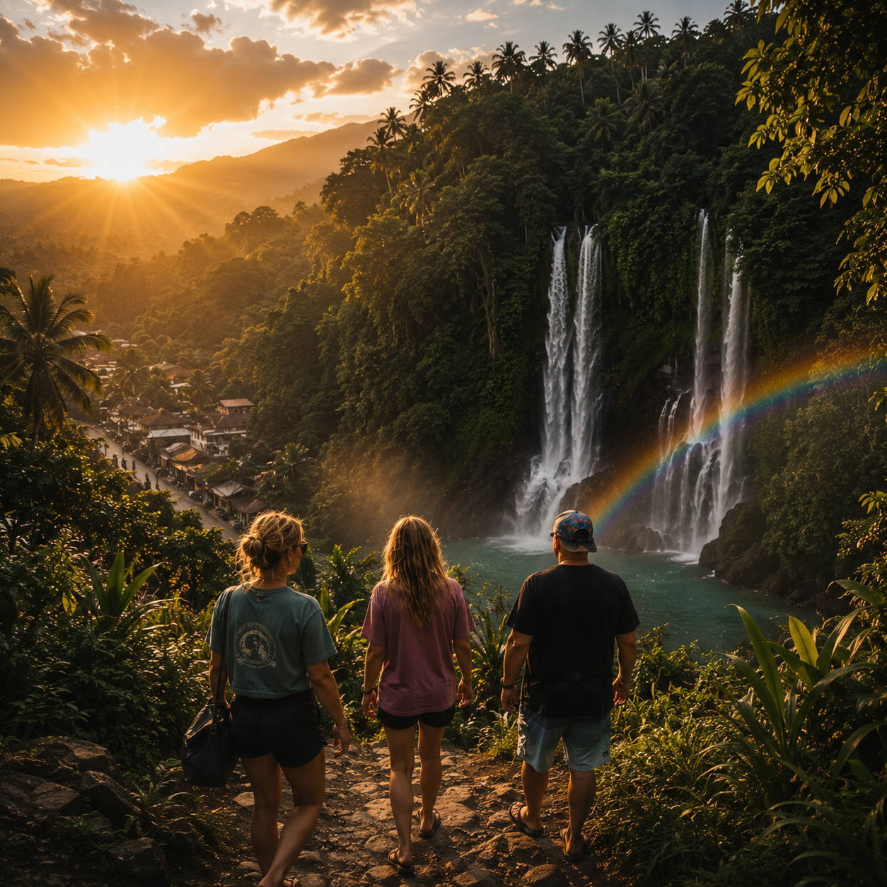 ‘Sekumpul Waterfall with Friends’