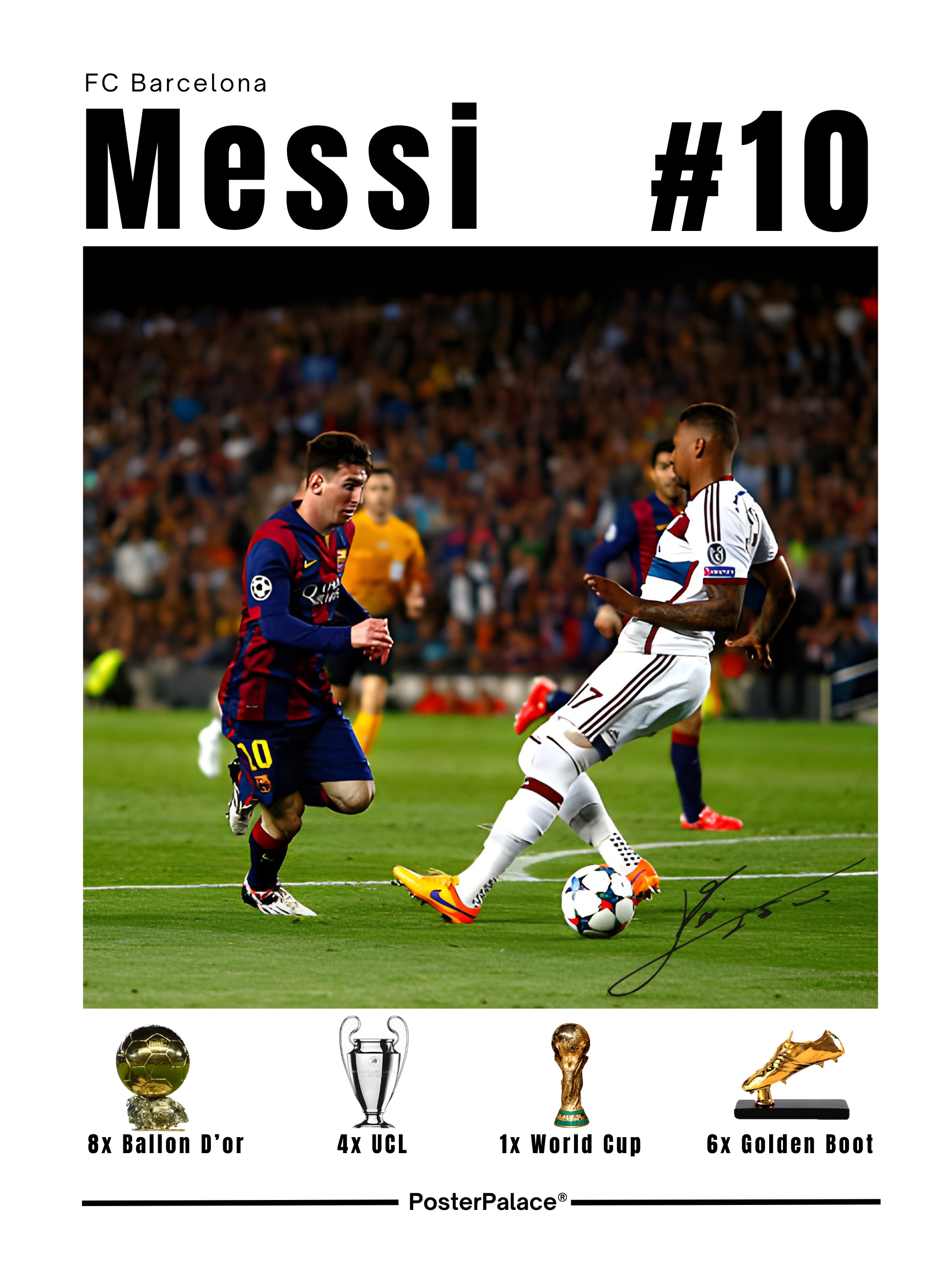 Lionel Messi - FC Barcelona Poster — Poster Palace