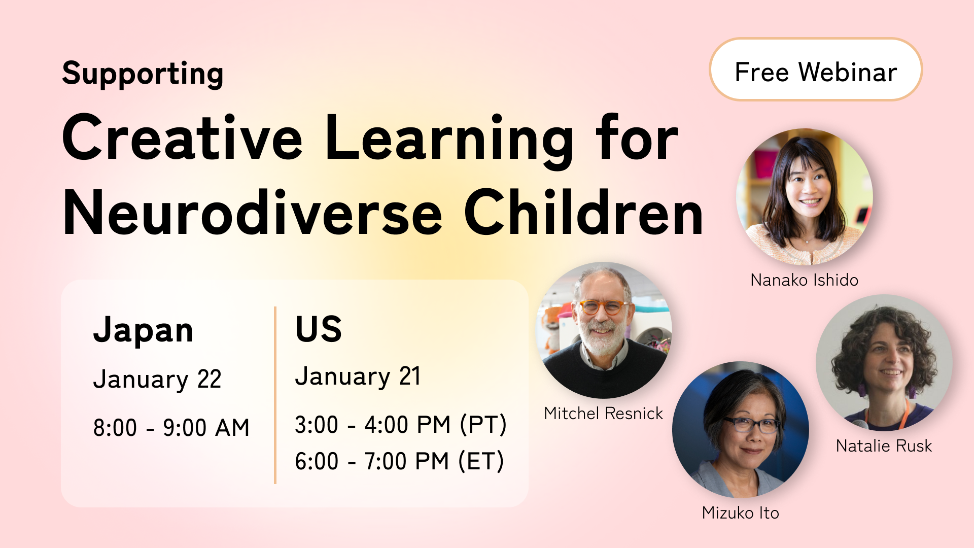 【Webinar】Supporting Creative Learning for Neurodiverse Children｜ニューロダイバースな子どもたちの創造的な学びを支える