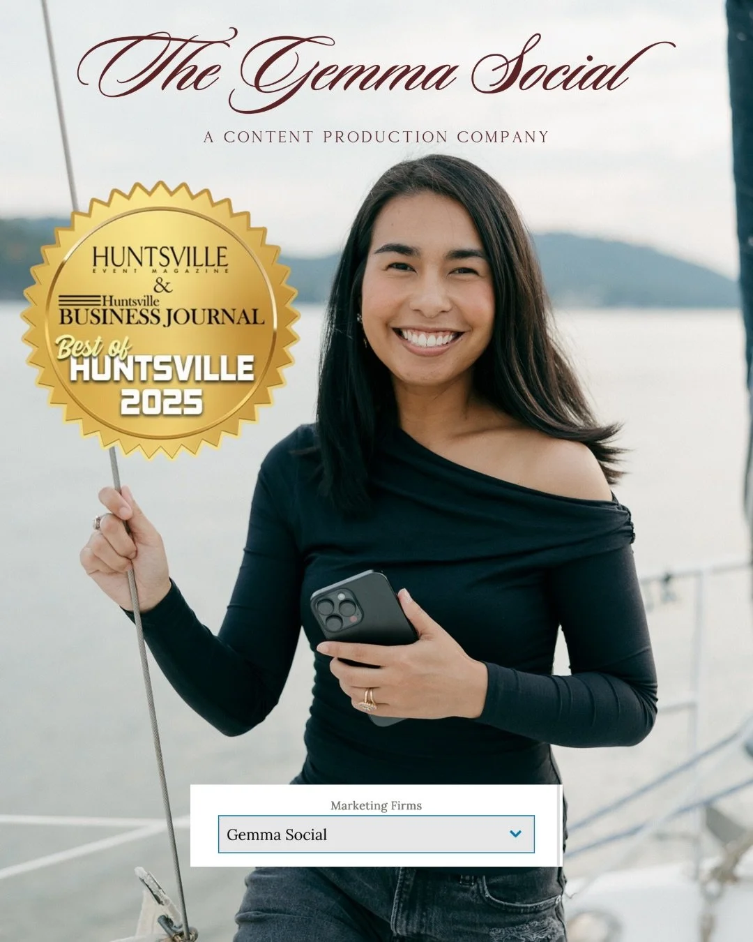 I am so honored that The Gemma Social was nominated in Huntsville Event Magazine&rsquo;s &ldquo;Best of Huntsville&rdquo; in the Marketing Firm catagory! I would be forever grateful if you voted for us ✨ Voting ends in ONE week (on 11/30) and you can