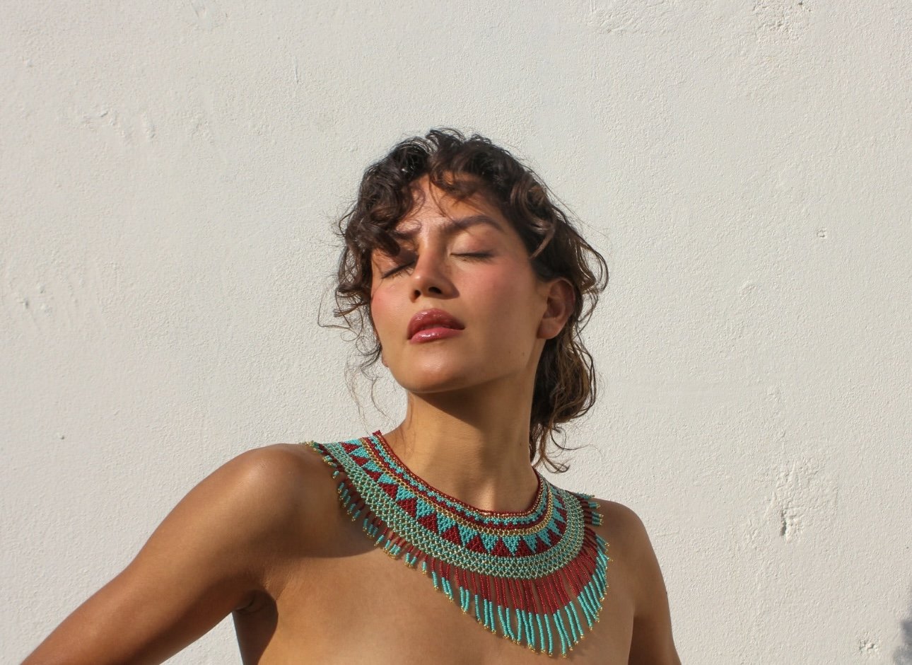 Beaded Neck Drape
