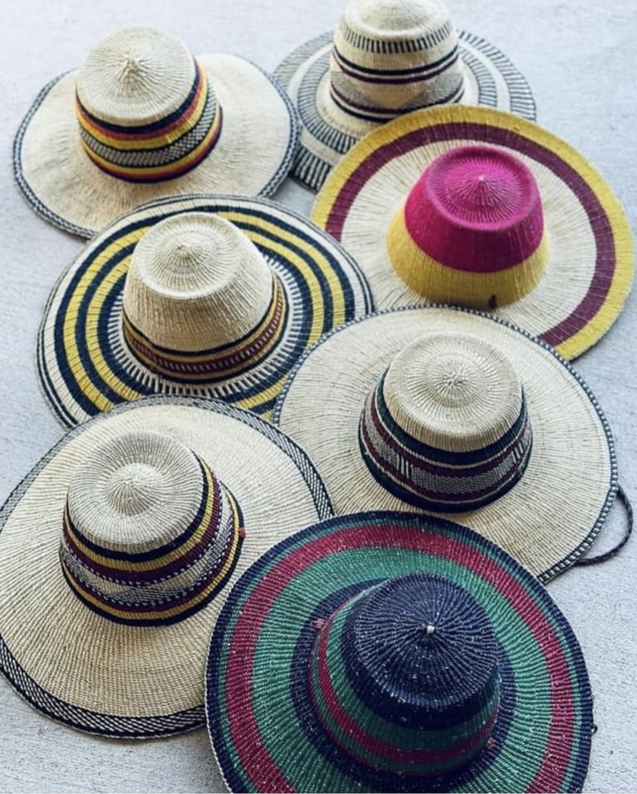 Mulitcolor Woven Hats