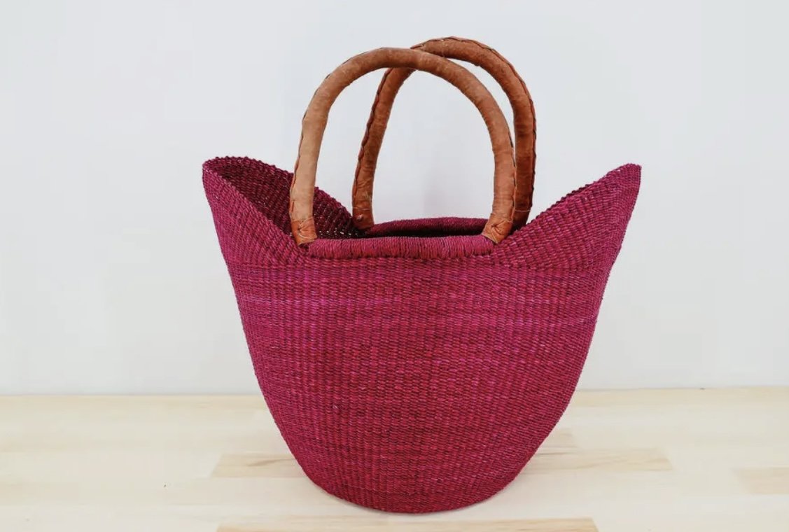 Hand Woven Tote Basket