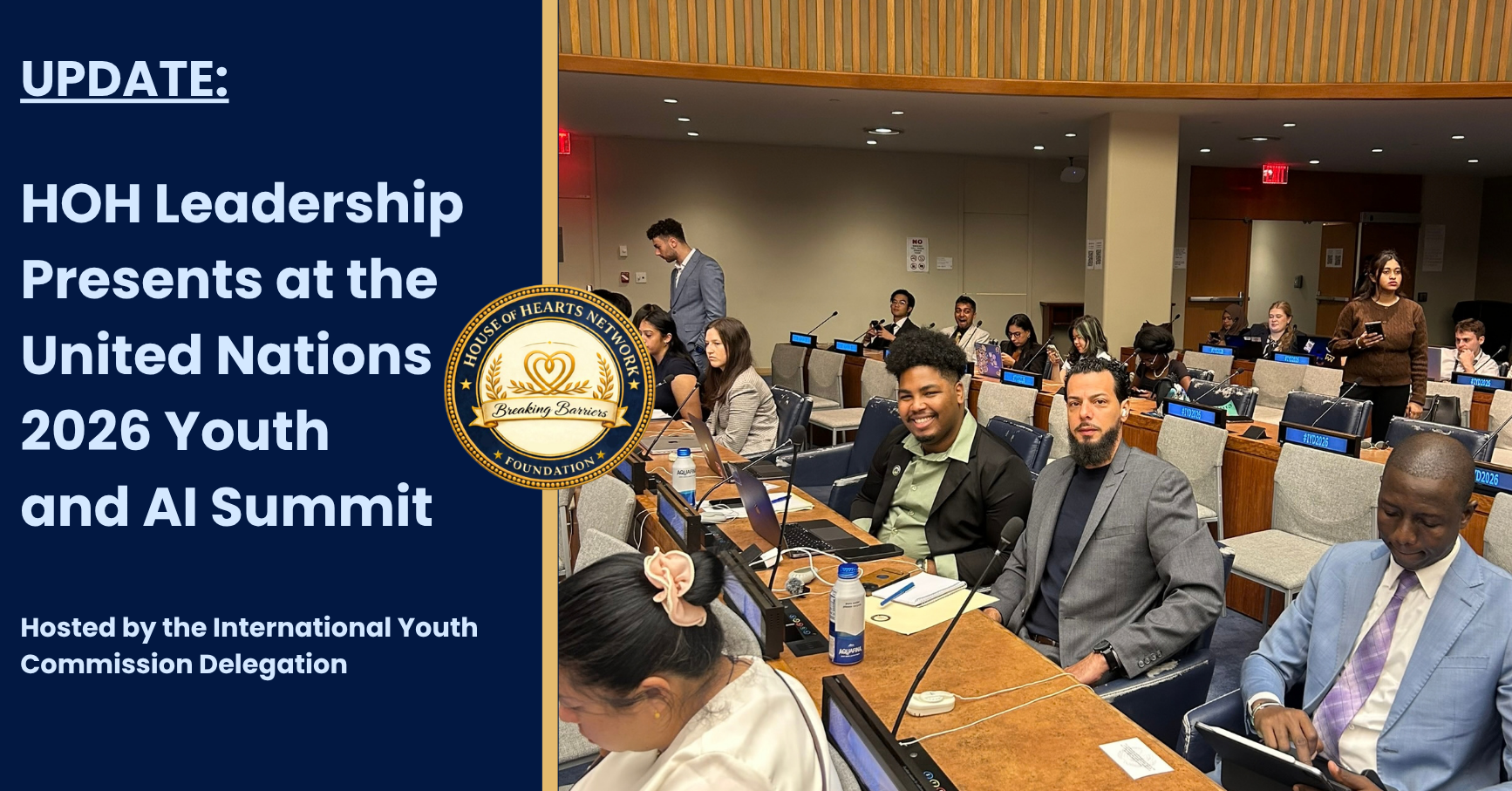 House of Hearts Network Foundation Leadership Attends 2026 Youth and AI Policy Summit at the United Nations