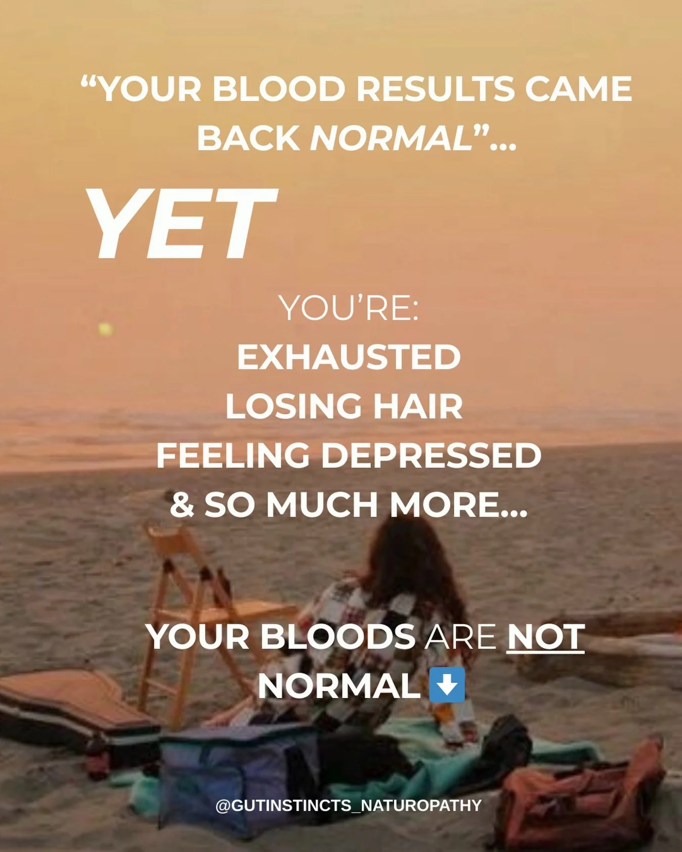 Standard reference ranges are NOT optimal!
I had a client come in exhausted, losing hair, constantly cold, bloated and depressed. Her &ldquo;bloods came back normal.&rdquo;

Her thyroid:
TSH at 1.13 looks fine on paper, but TSH can lag behind symptom