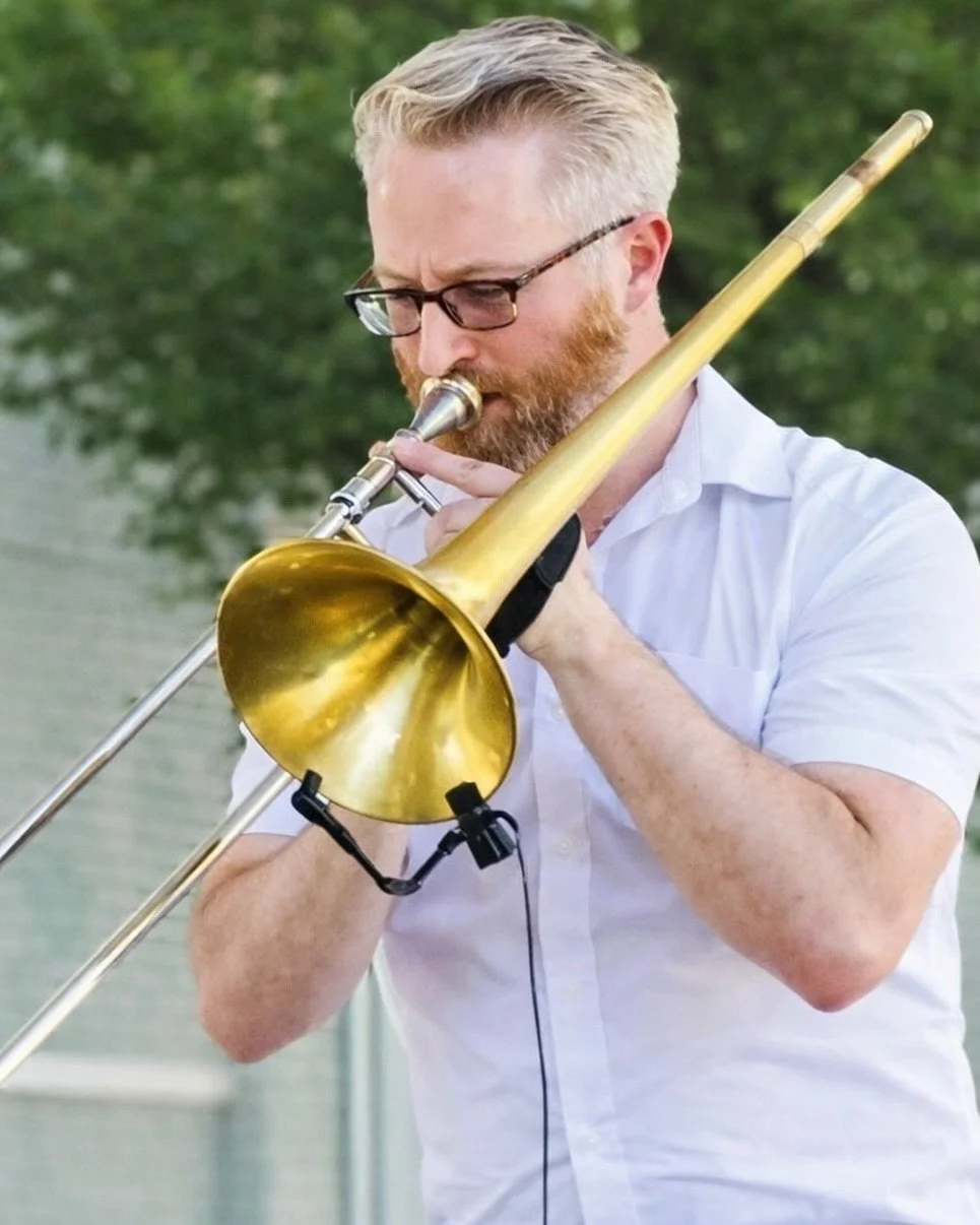 Help us wish a happy birthday to Andrew Boostrom 🎉🎺

We conclude our winter horn player birthdays with Andrew and he brings an incredibly educated and deeply experienced musical voice to MXM, and it shows every time he picks up the trombone. His st