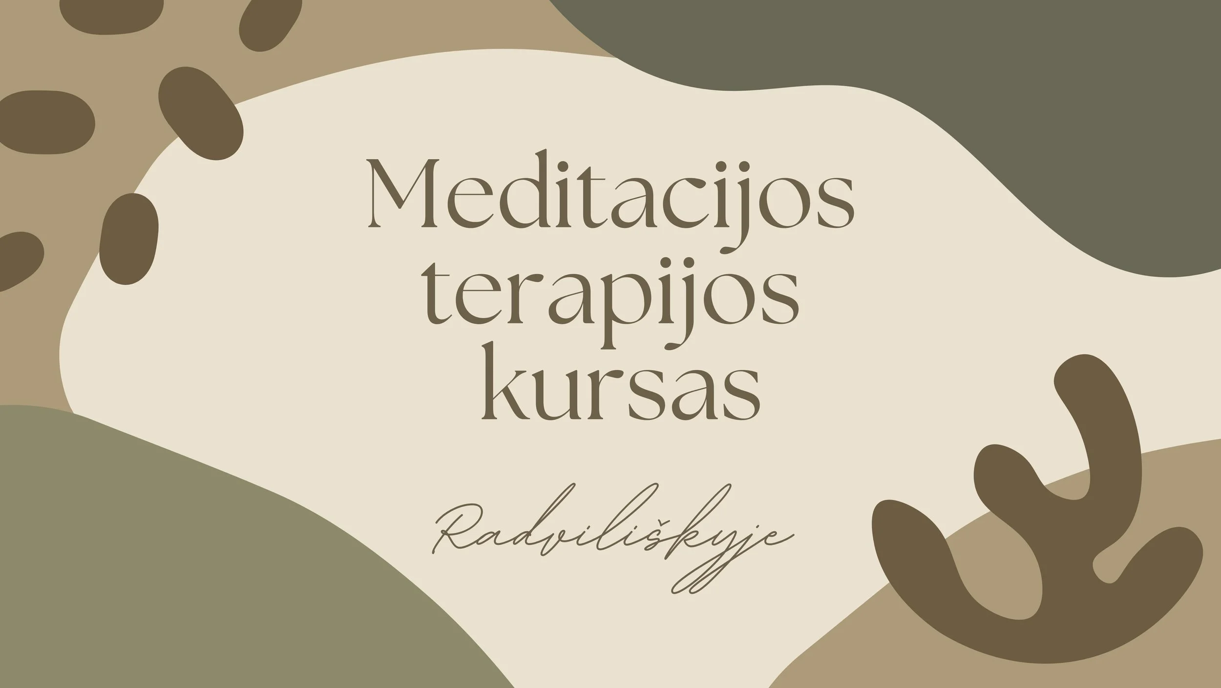 Meditacijos terapijos kursas “Kelionė į vidinę darną” 