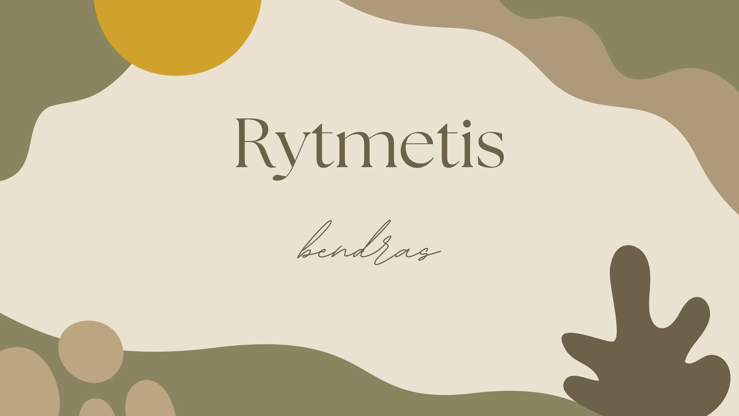 Rytmetis. Saulės teatriukas. 