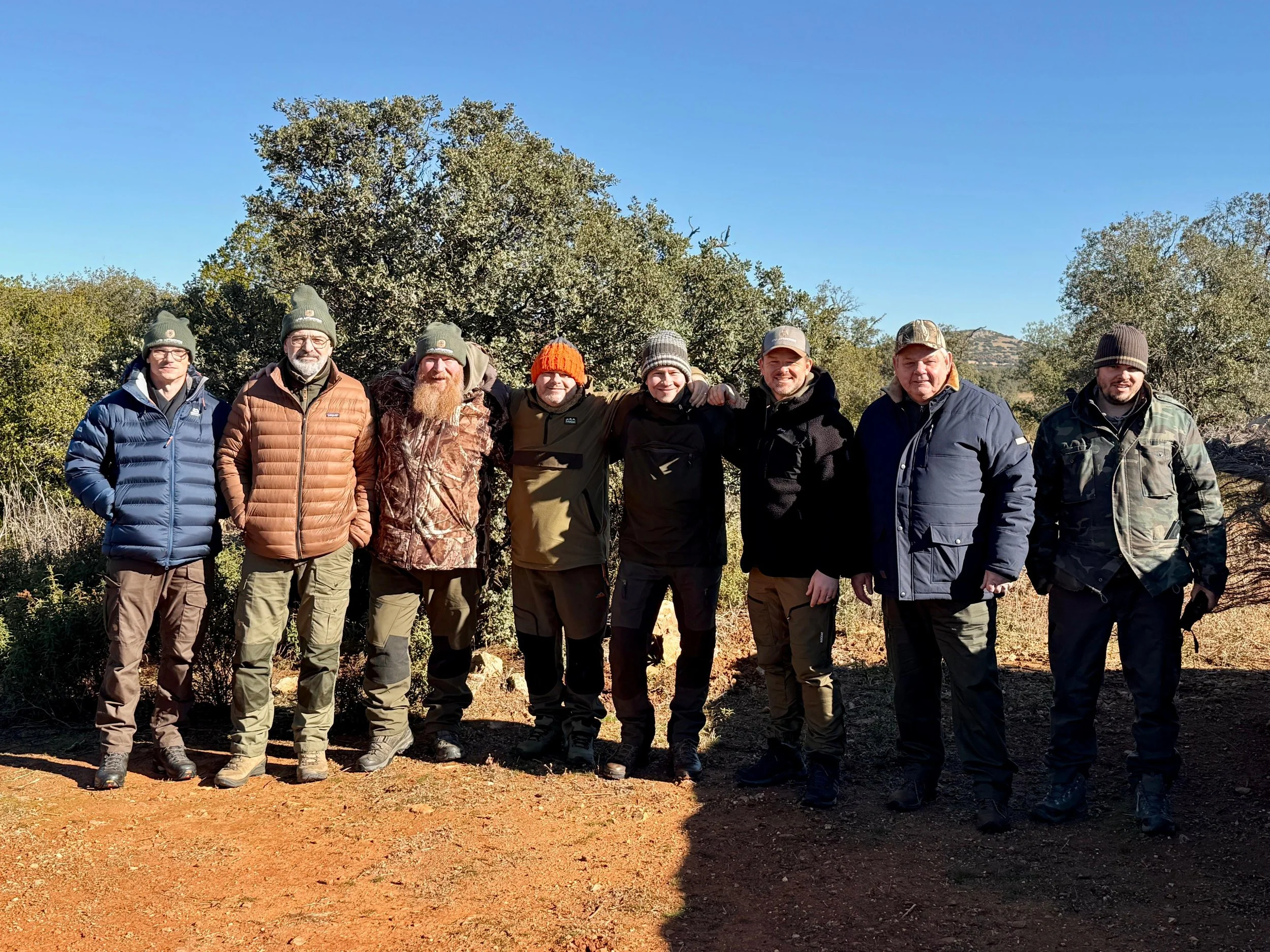 Group of photographers on a trip to Spain to photograph the Iberian Lynx.