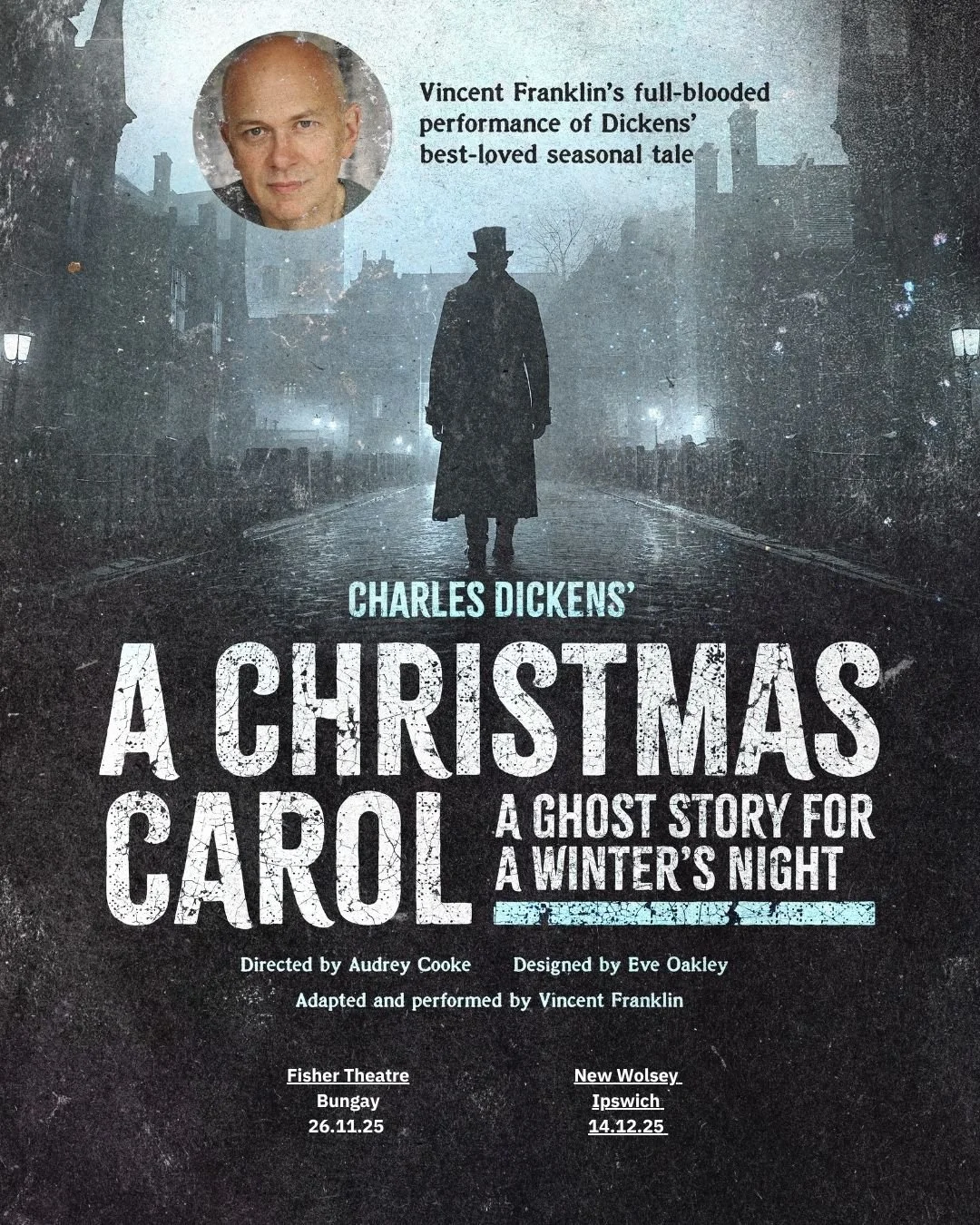Following sell-out shows in 2024, A Christmas Carol returns to theatres in 2025.
Check out dickensachristmascarol.co.uk for more details and a list of dates. 
#VincentFranklin #INK #AChristmasCarol #Dickens