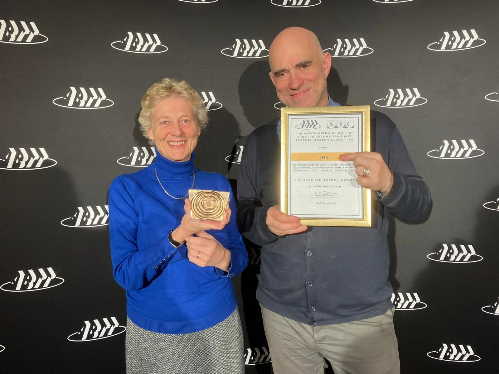 INK Wins Prestigious 2025 ABTT Stephen Joseph Award