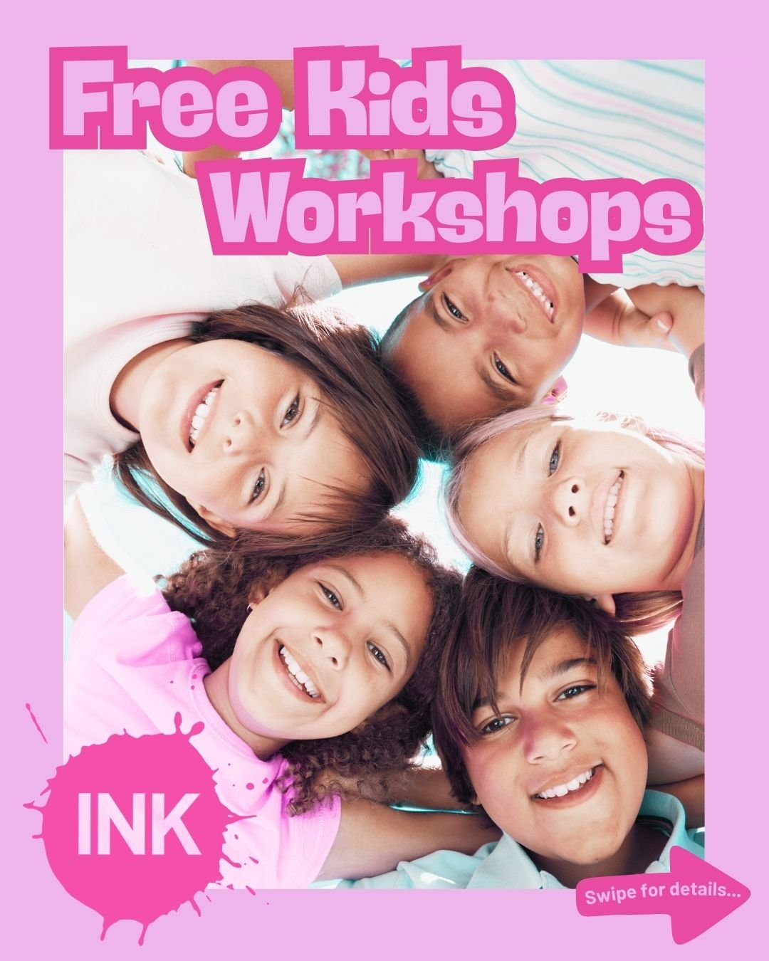 FREE Easter Fun for Young Creatives!

Join us this April for a magical mix of storytelling, drama and creativity at INK, all completely FREE

*ENCHANTED BEACH with Esther Freud &amp; Emma Chinnery
*INKlings with MissAdventures (6&ndash;8 yrs)
*Easter
