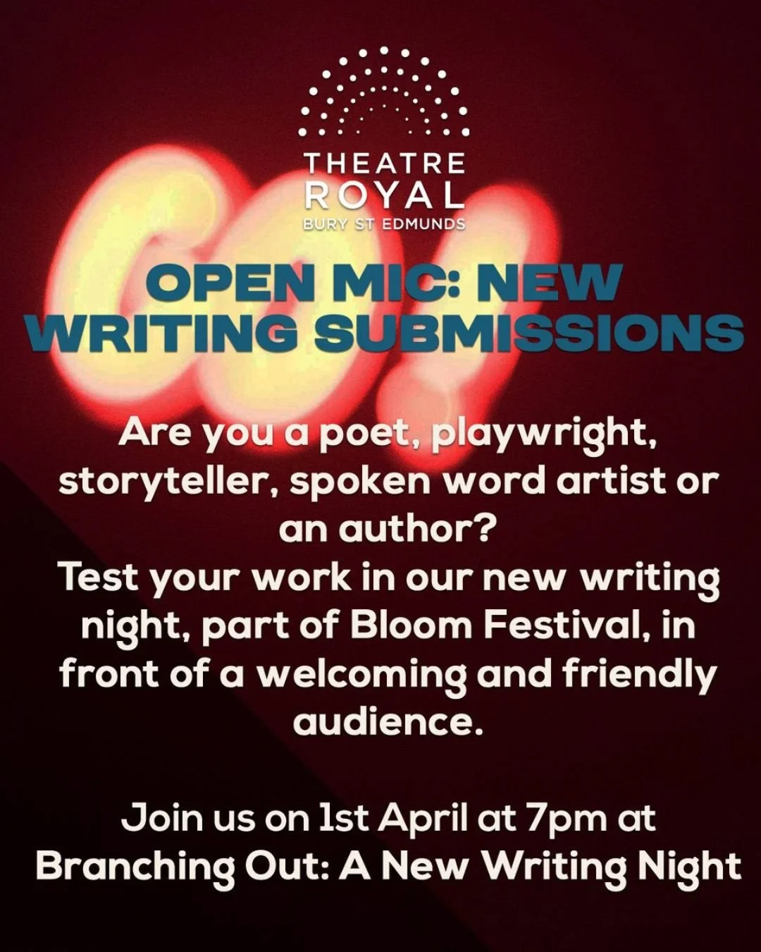 Settle in at the Greene Room Bar for an inspiring evening of brand-new plays, poetry, and prose from local writers. @theatreroyalbse 

Find out more - https://theatreroyal.org/events/theatre-royal-new-writing-night/