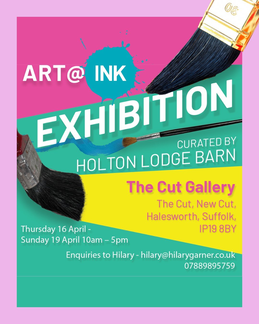 Don't miss out ART @ INK

With an INKredible curated collection by @holton_lodge_barn 

#INKFestival #NearlyTime #ArtAtINK #Halesworth #Suffolk #Art