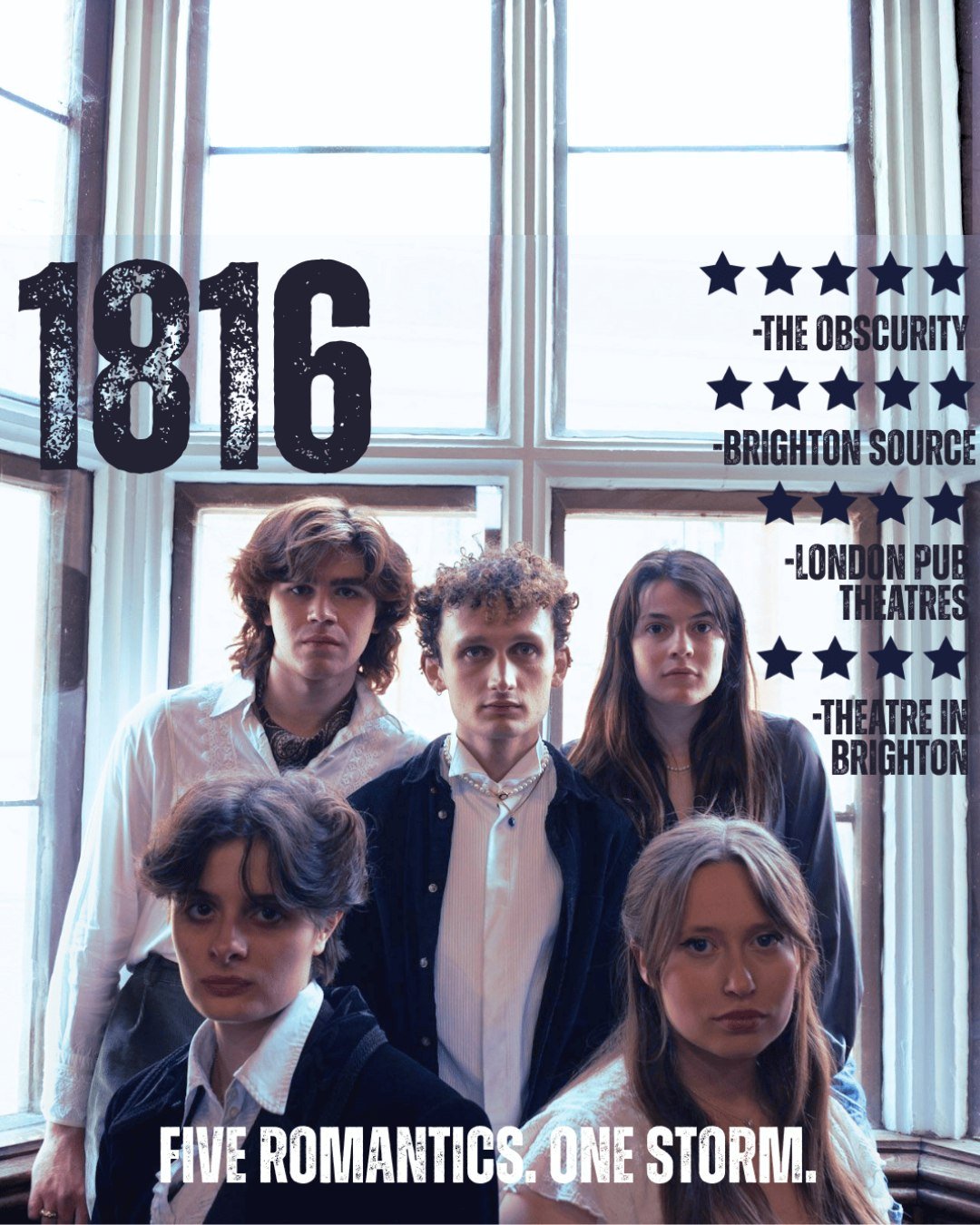 Following her work as Assistant Director on Pod8 at INK Festival this year, Gina Stock returns to Southwold Arts Centre to direct the acclaimed new musical 1816.

From the company that originally launched SIX, 1816 is a witty, gothic comedy-drama ima