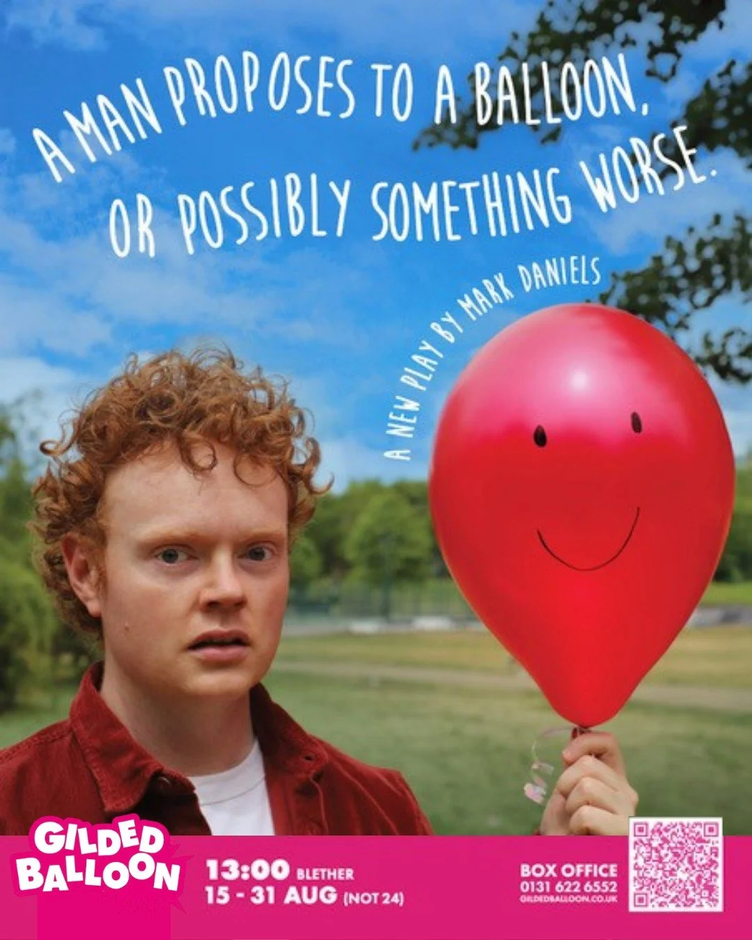 More INK talent is heading to the Edinburgh Fringe!

Congratulations to Mark Daniels, one of our Criterion writers, whose new dark comedy A Man Proposes to a Balloon, or Possibly Something Worse runs from 15-31 August.

We're proud to see so many of 