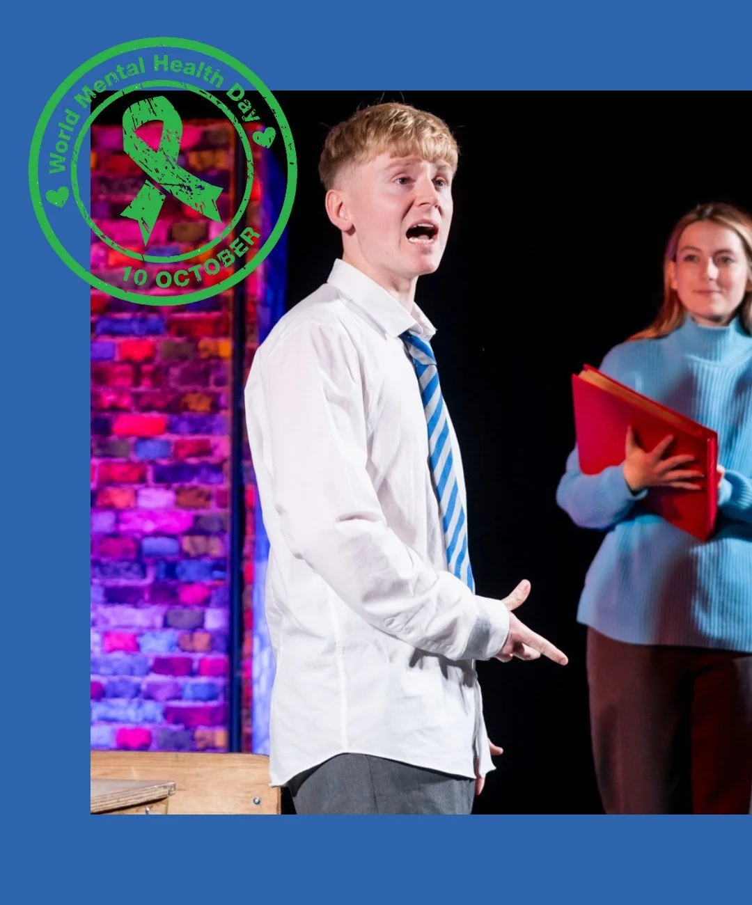 World Mental Health Day | 10 October

Starting conversations about mental health can make a real difference.

This World Mental Health Day, INK is highlighting The Drummer Boy written by Rob John, our powerful theatre production exploring teenage men