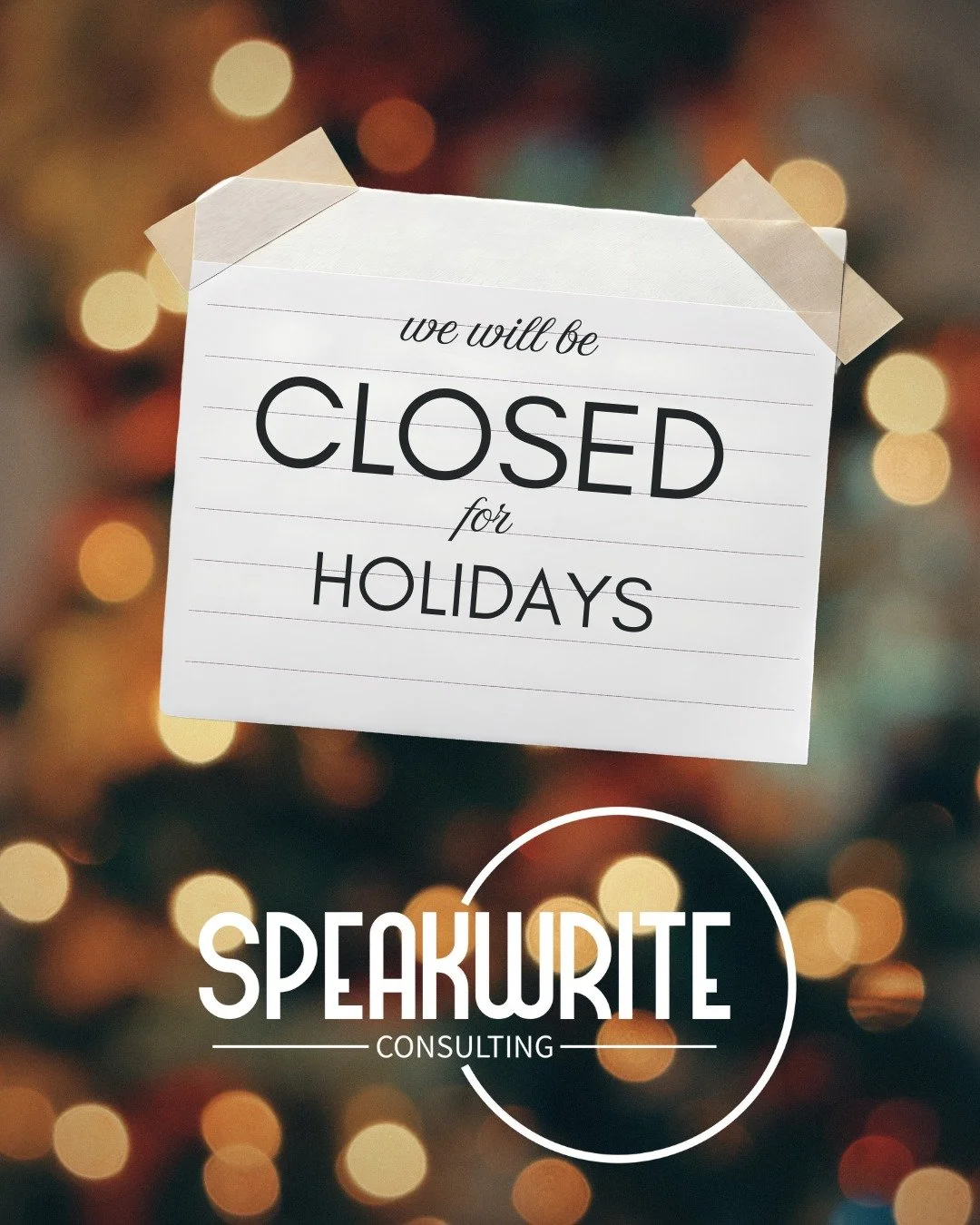 SpeakWrite will be closed from 15 December 2025 to 27 January 2026 ✨
We&rsquo;re taking a much‑needed break to rest, recharge, and spend time with family, ready to step into a deadly and prosperous 2026.
Wishing you all a safe, joyful Christmas and N