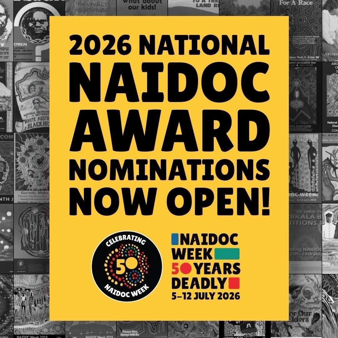 2026 National @naidocweek Award Nominations CLOSING THIS SUNDAY 🙌🏿 

Do you know someone deadly who deserves to be celebrated this NAIDOC week? 

Every year, the National NAIDOC Awards shine a light on the strength, brilliance, leadership and quiet