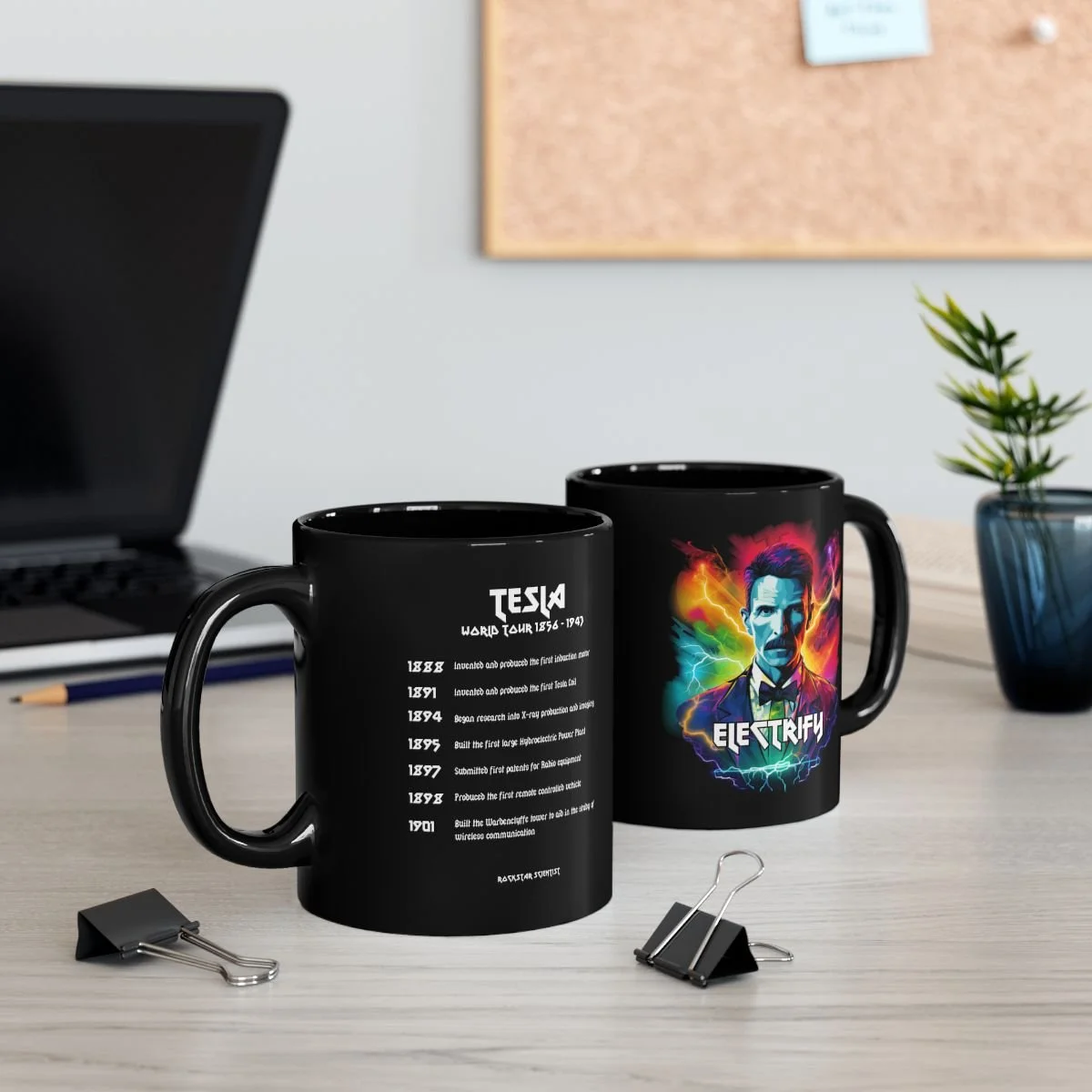 Tesla Mug - Tour Dates Edition — Rockstar Scientist