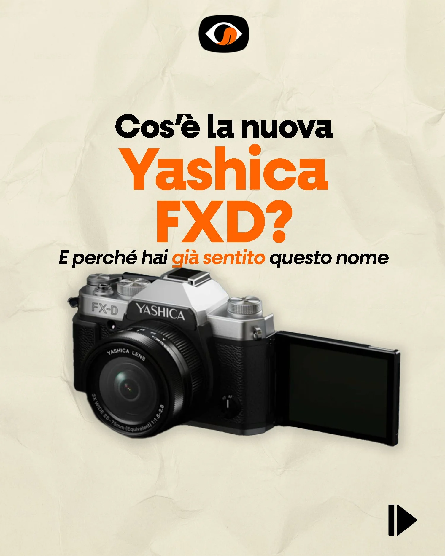 UN'ALTRA FOTOCAMERA NOSTALGICA? 🙃

Una novit&agrave; ancora in divenire ma di cui si sa praticamente tutto grazie alla pagina del crowdfunding. 💸

Yashica (o ci&ograve; che ne rimane) ci prova ancora a cavalcare l'onda dell'effetto nostalgia, quest