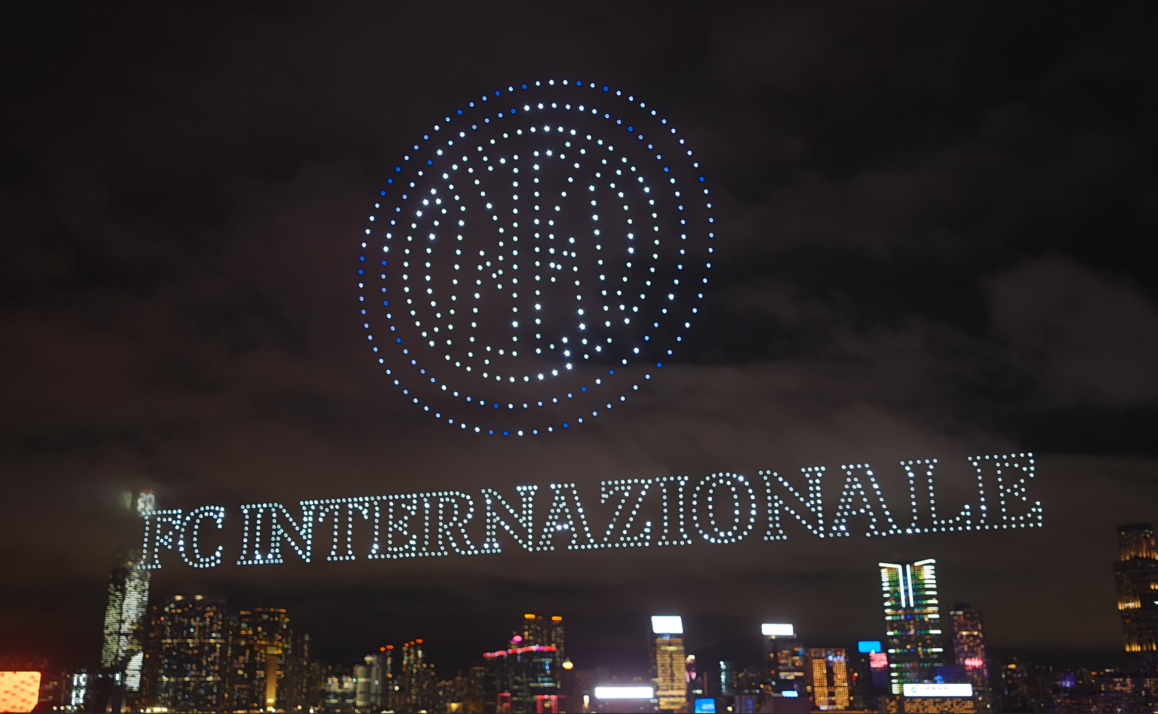 FC Internazionale Milano Lights Up Hong Kong with Spectacular Drone Show by OWOWWW Creative