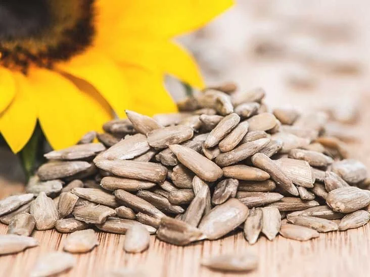 help lower blood pressure, cholesterol and blood sugar as they contain vitamin E, magnesium, protein, linoleic fatty acids and several plant compounds