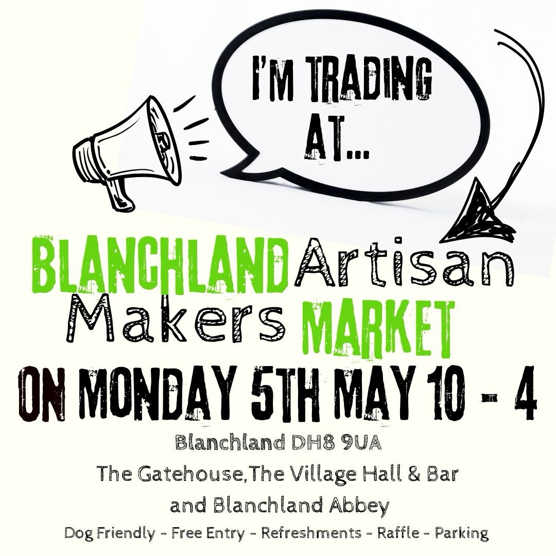 We love this market, it is special as it only happens a few times a year and the quality of the market is outstanding. Come and see us on Bank Holiday Monday, we are busy baking this week for you. @blanchland_artisan_markets #blanchland #market #may