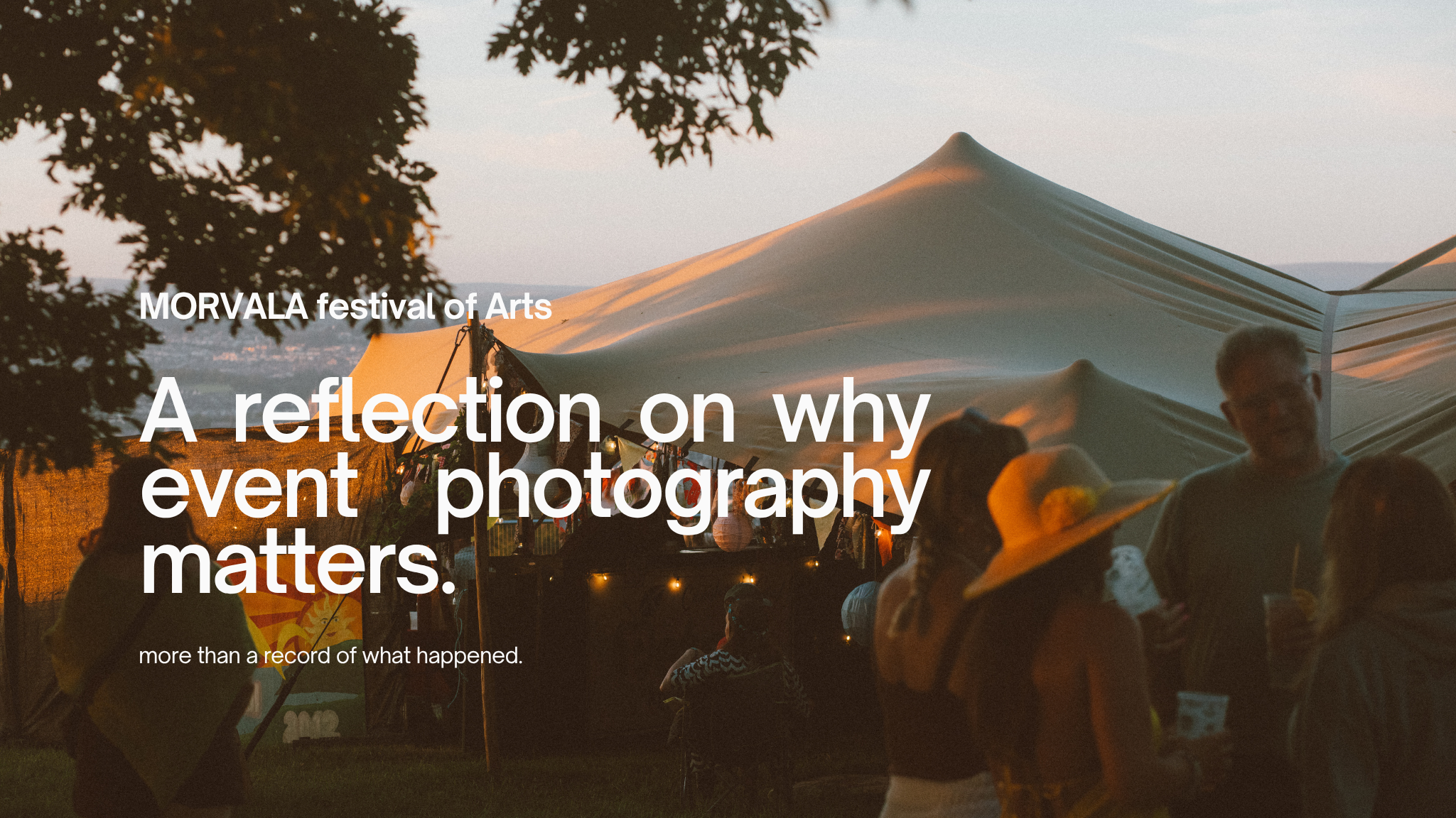 morvala festival of arts : why event photography matters