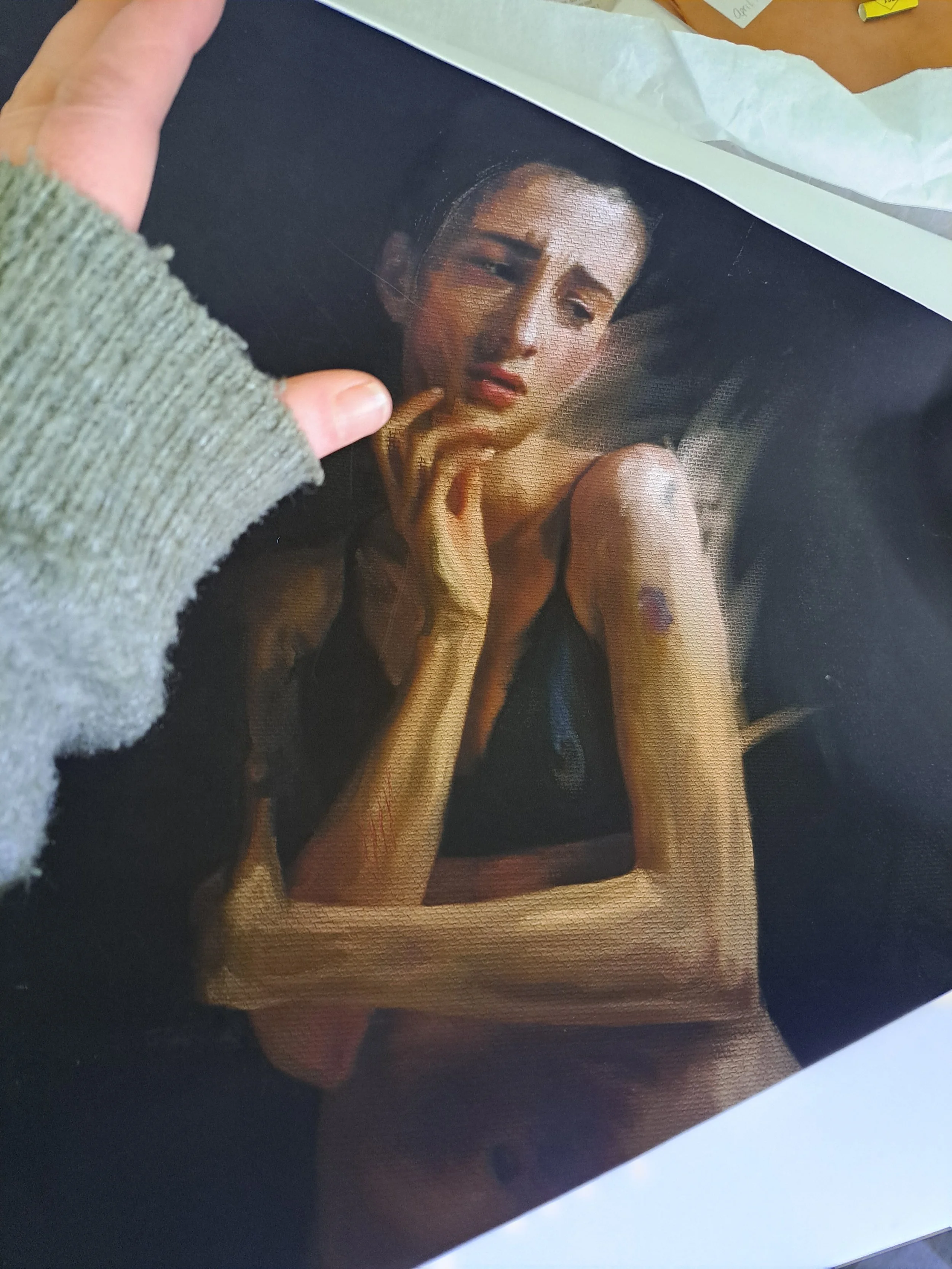 The Human Project/ Textiles and Digital Paintings
