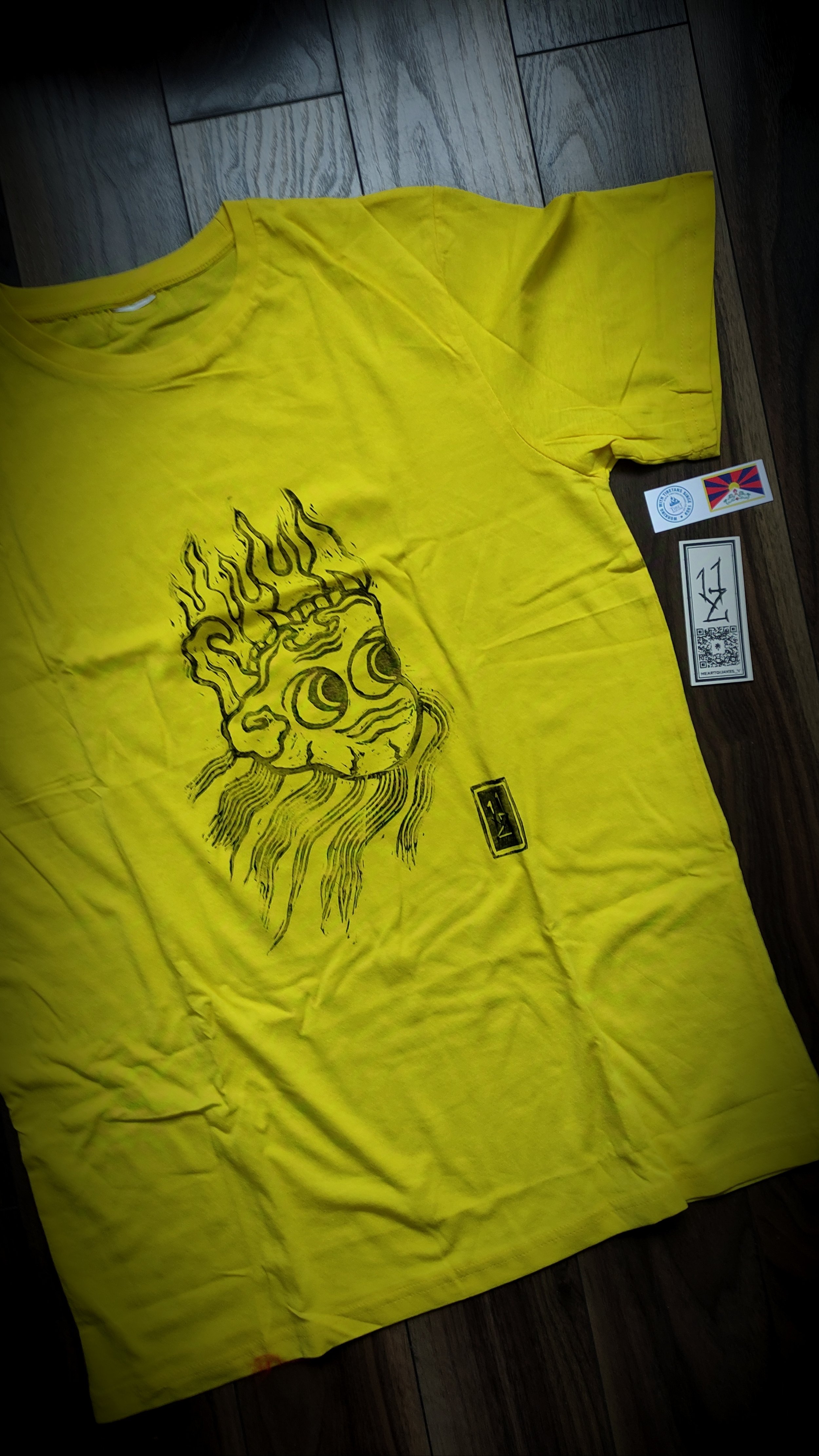 Linocut printed Tshirt