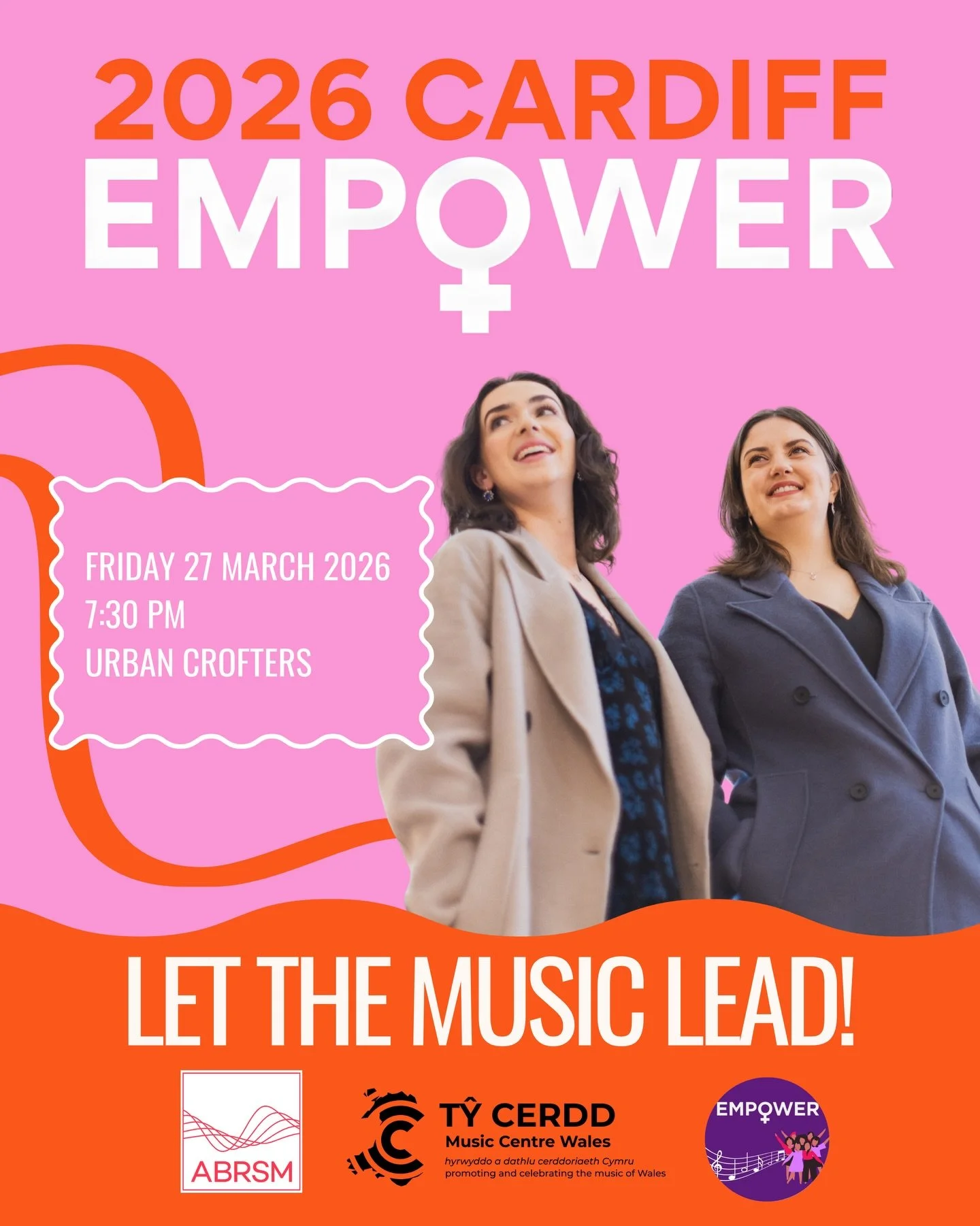 🎉 Last but not least! 
We are thrilled to invite you to experience the EMPOWER magic for our first ever event in Cardiff, at Urban Crofters, our final event of our fifth anniversary tour &lsquo;EMPOWER 2026: Let The Music Lead!&rsquo; 🎶💜

🏴󠁧󠁢󠁷