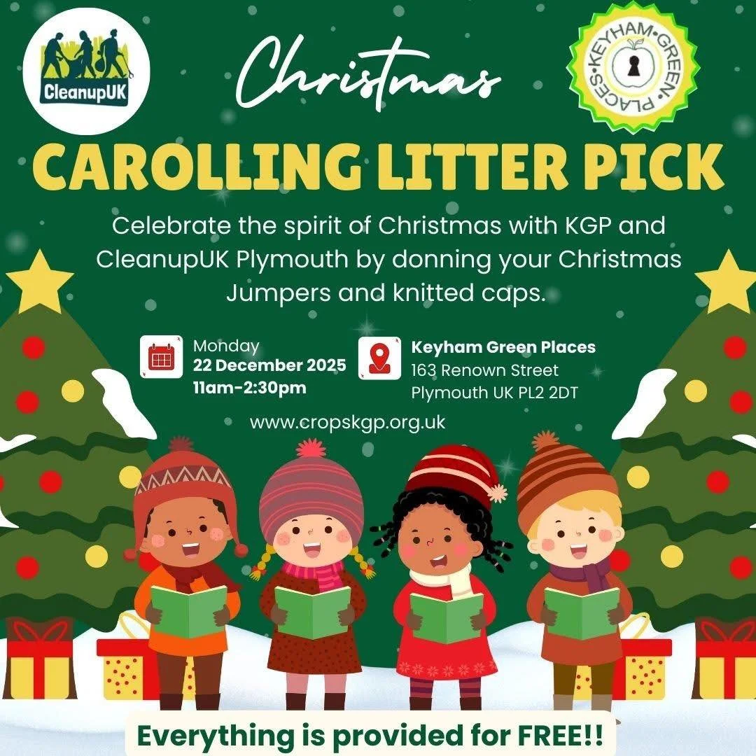 Celebrate the spirit of Christmas with KGP and CleanupUK Plymouth by donning your Christmas Jumpers and knitted caps on Monday 22nd December🎅
Gather with family and friends to enjoy a litter pick around Keyham and do some carolling around the neighb