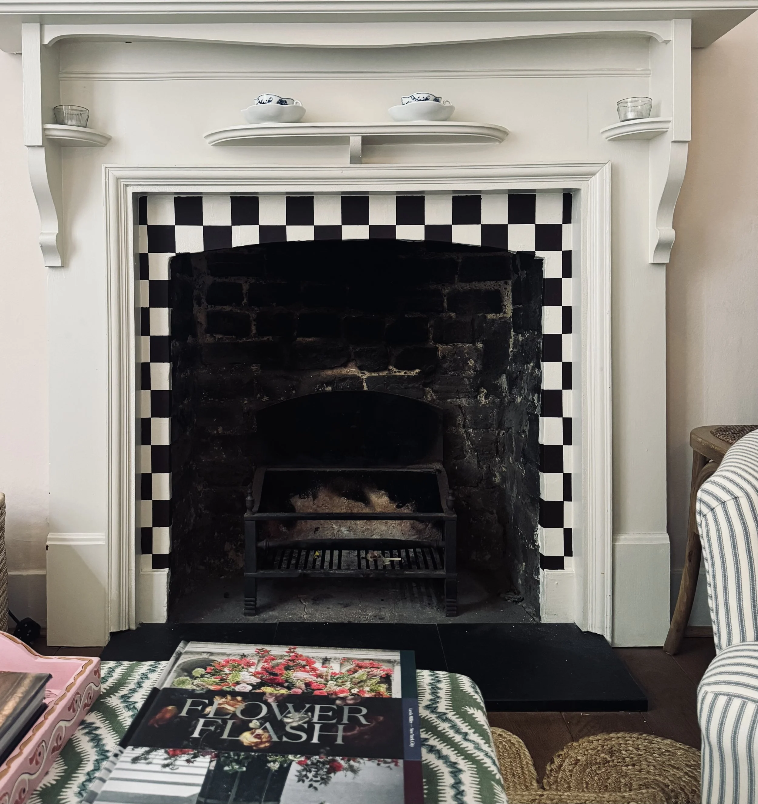 Checker Board Fireplace - West London