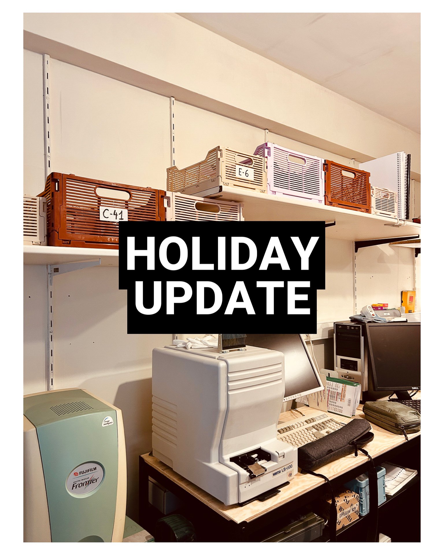 🎄Holiday Cheers from Bubo Film Lab!🎄

Hi everyone! The holidays are just around the corner, and we&rsquo;re gearing up for some festive fun! And a little study time for me... 🥺 But here&rsquo;s what you need to know:

⏭️ Next week (starting Monday