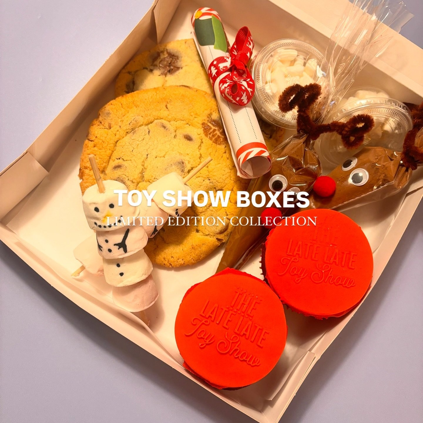 IT’S TOY SHOW SEASON 🧸🎄✨
We want to help you celebrate the festivities here at Bridge14… that’s why we’ve put together a box of treats to share with loved ones while gathered around for the toy show🫶🏼
With a choice betwee
