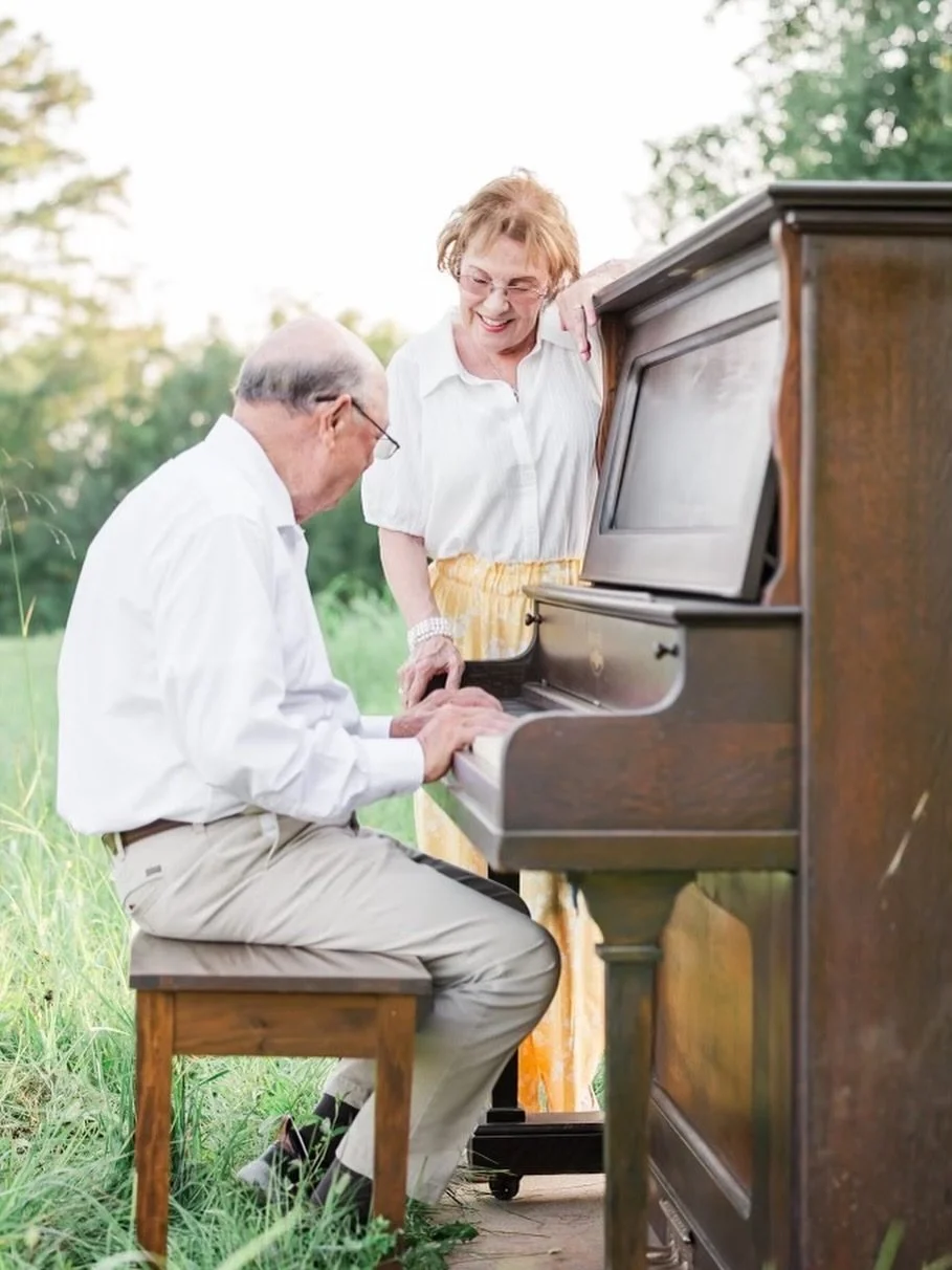 There are some moments that feel bigger than a photograph&hellip;
A familiar melody, decades of love, and a quiet look that says everything without a single word. Our vintage piano isn&rsquo;t just a backdrop, it&rsquo;s a place where memories live, 