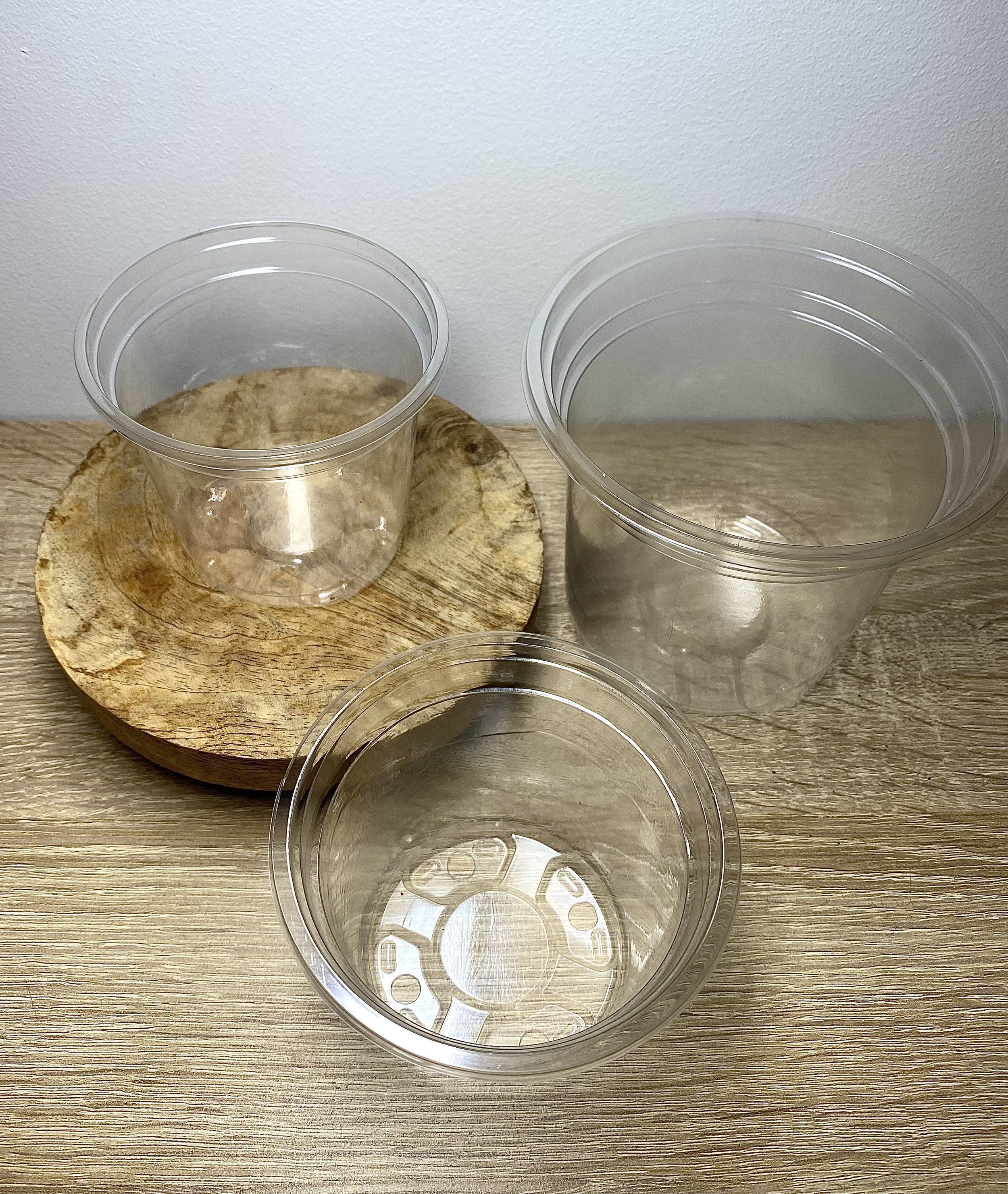 Pot transparent