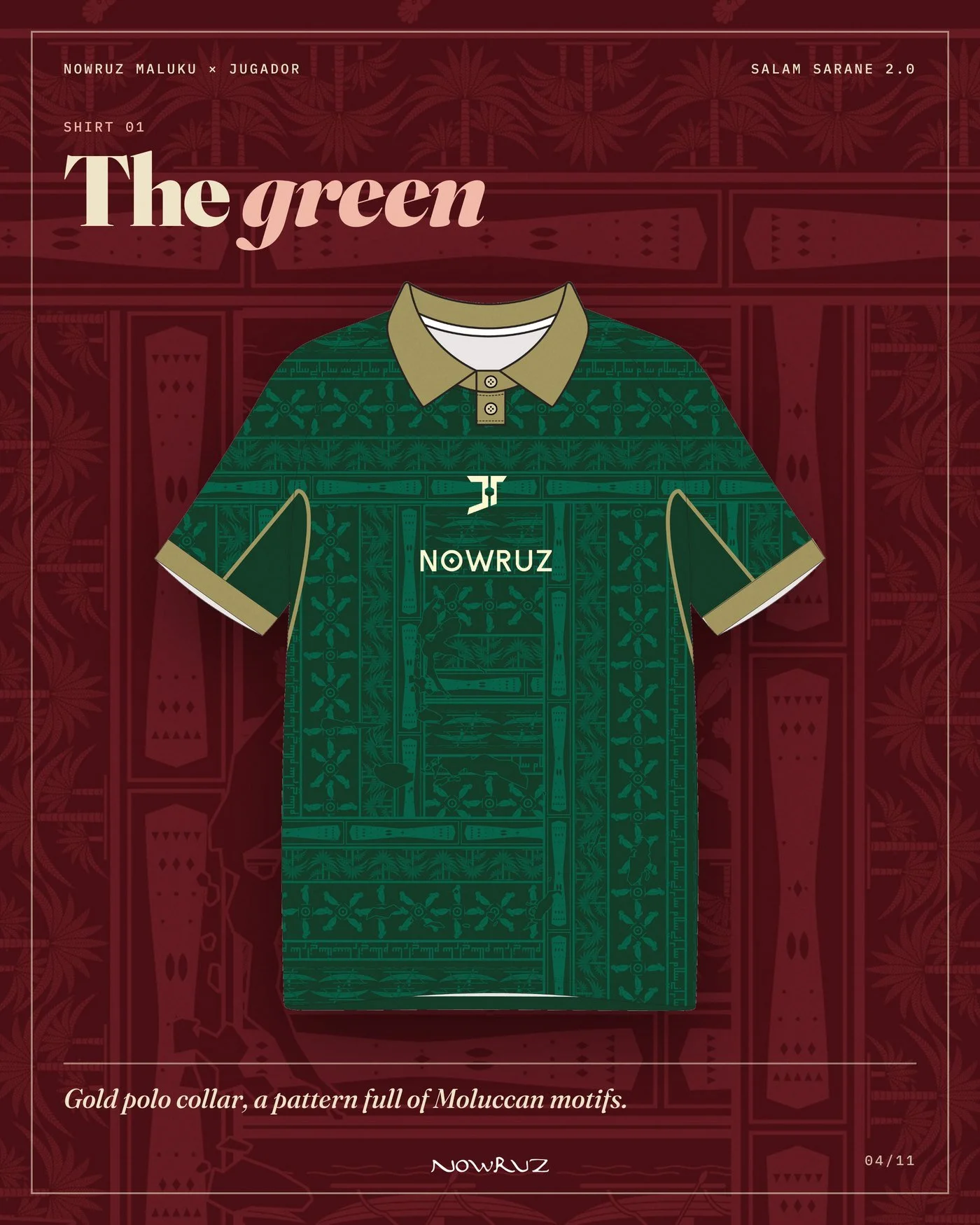 The green shirt, front