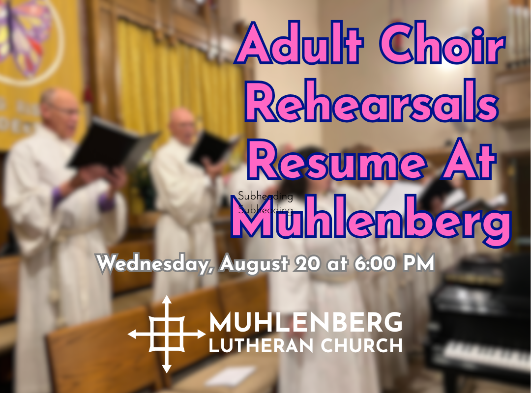 Chancel Choir Resumes Rehearsals